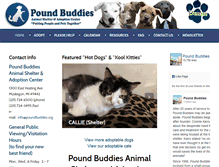 Tablet Screenshot of poundbuddies.org